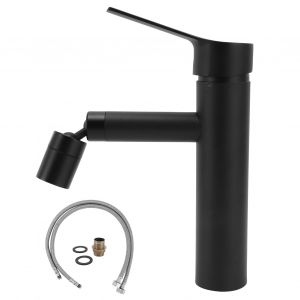 HJLIAN Robinet universel d'eau chaude et froide G1/2 en acier inoxydable 304 pour lavabo et maison - Neuf