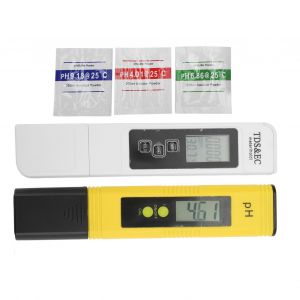 Testeur d'eau numerique, testeur de pH, compteur TDS, portable, ABS resistant a l'usure, testeur de qualite de l'eau pour aquarium et piscine - Neuf
