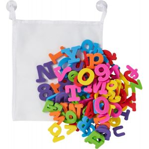 TDRFL-100 Lettres&Chiffres Jouets De Bain Avec Sac De Rangement-Jouet Éducatif Pour Bébés&Tout-Petits - Neuf