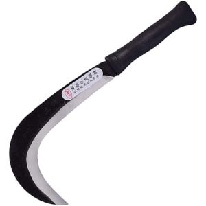 NouvelHorizonstore-Faucille de D&eacute;frichage, Faucille en Acier pour l'herbe, Faucille de Jardinage avec Lame Japonaise en Acier au Mangan&egrave;se en Forme de Demi-Lune, Faucille Polyvalente de Jardin pour M - Neuf