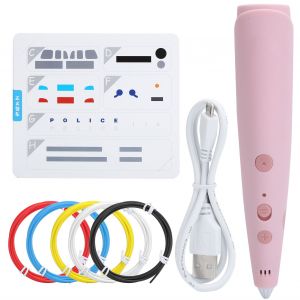 Kit de stylos pour imprimante 3D pour enfants, peinture, dessin, activites artistiques, jouet educatif, a partir de 6 ans, rose - Neuf