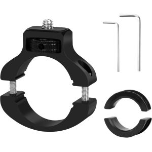 Support de Vélo pour Caméra d'action Rotation à 360° Support de Guidon de Moto en Aluminium pour Caméra de Sport Compatible avec GoPro Hero 9 8 7 6 - Neuf