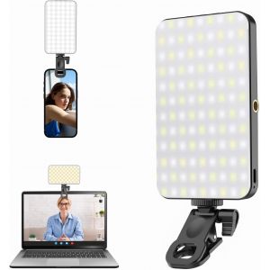 Lumiere Telephone Selfie Ring Light: 5000mah Lampe D'appoint Rechargeable &Agrave; 90 Led Pour T&eacute;l&eacute;phone,Lampe Annulaire Pour Photo R&eacute;unions De Zoom,Tiktok,Vlog Photographie - Neuf