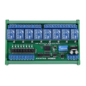 DC 24V 8 RS485 Carte Relais Modbus RTU UART Commutateur De Télécommande DIN35 Rail Box pour PLC Automation - Neuf