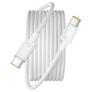 JGD-6A Cable USBC vers USBC Charge Rapide pour Honor 200 Lite 200Pro Smart X6b Pad X8a,100W C&acirc;ble USB Type C 2M Cordon Chargeur Cable Charge pour Honor Magic7Pro 7 Magic6 Lite 6Pro 5Lite Pad 9 - Neuf