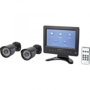 Set Pour Cam&eacute;ra De Surveillance Sygonix Sy-4600588 Ahd 2 Canaux Avec 2 Cam&eacute;ras 1280 X 720 Pixels Y775012 - Neuf