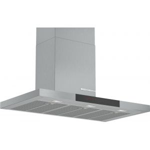 Hotte Bosch DWB97JP50 - S&eacute;rie 6 - Murale - 427 m&sup3;/h - 55 dB - 3 vitesses + 2 intensif - Inox - Neuf