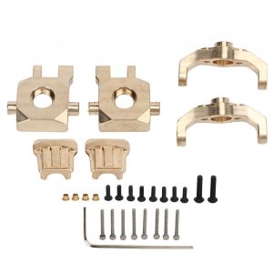 Bloc De Roue De Direction Pour Voiture Rc, Moyeu En C, Couvercle De Pont, Boitier En Laiton, Accessoire Rc Pour Traxxas 1/18 - Neuf