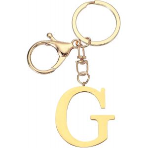 KAL-Porte-Cl&eacute;s Avec Lettre Initiale, Lettre De A &Agrave; Z, Porte-Cl&eacute;s Mignon En M&eacute;tal Pour Sacs &Agrave; Main - Neuf