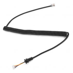 ChenQuanSarl-Câble De Microphone Pour Autoradio, Haut-Parleur Mh-48, Remplacement De Câble De Câble De Micro Cordon De Câble Spirale À Ressort, Traction Pour Mh-48A6J (Mh-48) Et Mh-42B6J - Neuf