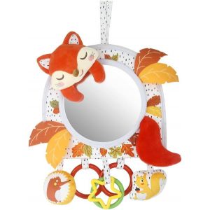 Nouvelhorizonstore-Jouet D'activit&eacute; Pour B&eacute;b&eacute; Avec Miroir De Voiture Visible, R&eacute;glable, Pour Si&egrave;ge Auto, Poussette, Berceau, Couchette Et Couch&eacute; Sur Le Ventre, Avec Hochets (Fox) - Neuf