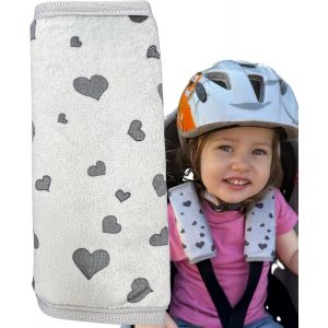 Subzonal-Lot De 2 Prot&egrave;ge-Ceinture Coeurs &iquest; Coussin Rembourr&eacute; Pour Harnais Si&egrave;ge Auto Et Poussette, Accessoire Doux Pour B&eacute;b&eacute; Fille Ou Gar&ccedil;on, Id&eacute;e Cadeau Naissance - Neuf