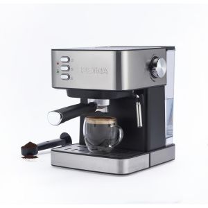 Machine À Espresso Manuelle Avec Mousseur À Lait ¿ Compatible Avec Café Moulu, Pompe À Pression Italienne De 15 Bars, Réservoir D'Eau Amovible De 1.6L, Inclus Porte-Filtre, 850W, Pt6137Vde - Neuf