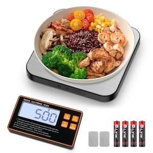 Eryi-Balance De Cuisine Numérique, Balance De Cuisine Divisée En Acier Inoxydable, Haute Précision 1g-15kg, 7 Unités De Mesure, Avec Écran Lcd Séparé, Fonction De Comptage Et Fonction Tare - Neuf