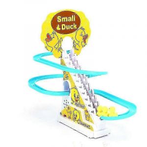 Jouets musicaux amusants pour enfants, pingouin grimpant les escaliers, puzzle parent-enfant, dinosaure coulissant, jouets interactifs, jouets de wagon électrique, 2025-Canard jaune - Neuf
