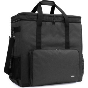 Couche Double Sac De Transport Pour Boîtier De Tour D'Ordinateur De Bureau, Clavier, Câble Et Souris, Sac De Voyage À Bandoulière Pour Ordinateur Hôte, Noir - Neuf