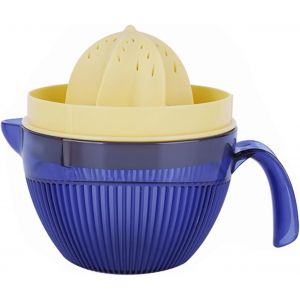 Presse-Agrumes Manuel En Plastique Orange/Pamplemousse/Citron Vert, Grand Presse-Agrumes Manuel Avec Fentes Et Tasse De 591 Ml Avec Bec, Sans Bpa, Al&eacute;soir Rotatif &Agrave; 6 Dents - Neuf