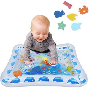 Tapis D'&eacute;veil Gonflable Pour B&eacute;b&eacute; 47x67 Cm, Jeu Aquatique En Pvc Sans Mouillage, Id&eacute;al D&egrave;s 3 Mois, D&eacute;veloppement Moteur Et Sensoriel, Cadeau De Naissance Ou No&euml;l - Neuf