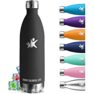 Eryi-Gourde Isotherme, Gourde 1l, Sans Bpa, Gourde Sport, 24h Froid & 12h Chaud, Gourde Inox, Anti Fuite, Bouteille Isotherme, Facile À Transporter, Gourde Acier Inoxydable, Pour Voyage, Randonnée, C - Neuf