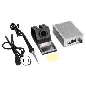 XYONG Kit de station de soudage avec affichage numerique, fer a souder thermostatique electrique portable, AC 100-230 V, prise T12US - Neuf