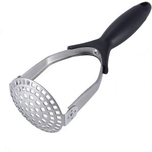 Presse-Pur&eacute;e Manuel En Acier Inoxydable Pour Pur&eacute;es, Pur&eacute;es Et Confitures Lisses - Design Pliable - Neuf