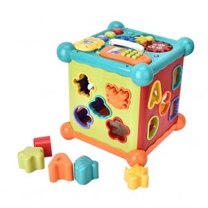 Puzzle pour enfants a percussions, jeu d'apprentissage pour bebes, boite a six faces pour l'education precoce - Neuf
