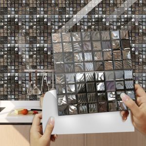 Autocollants pour carrelage de salle de bain et de cuisine 10 pièces 2 - Neuf