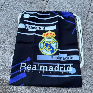 Coupe Du Monde De Football Cordon De Serrage Sac De Rangement (Real Madrid Noir) - Neuf