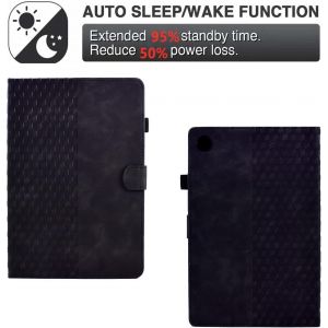 Coque Pour Lenovo Tab M10 3&egrave;me G&eacute;n&eacute;ration 10.1"" 2022 Housse Tb-328f/Tb-328x, Housse De Protection En Cuir Pu &Eacute;tui Case Tablette &Eacute;tui Pour Lenovo Tab M10 3rd Gen 10.1 Pouces 2022, Noir - Neuf