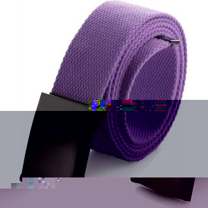 Men's Adjustable Webbing Belt Buckle Military Black Tooth Belt.[E899] - Neuf