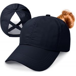 Casquette Femme Queue De Cheval,Casquette Baseball Femme Réglable Séchage Rapide Casquette Femme Été,Maille Respirant Chapeau Soleil Casquette Queue De Cheval Haute.[Z1620] - Neuf