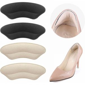 2 Paires Coussinets De Coussin De Talon, Semelles De Talon De Chaussure, Coussinets De Talon Épais, Protègent Du Frottement Et Du Glissement - Neuf