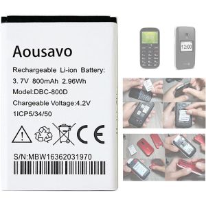 MDY-DBP-800B DBC-800D Batterie de Rechange Compatible avec Doro 1350,Doro 1360,Doro 1361,Doro 2414,Doro 2424,Doro 5030,Doro 6520,Doro 6050,Doro 6526,Doro 6030,Doro 6620,Doro 5516,Doro 6530 - Neuf