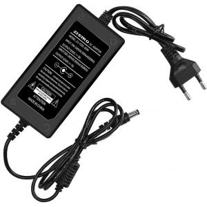 Power Supply 12V 5A Transformer 12V 5A 60W,AC/DC Adapter 100-240v 50-60hz Power Supply for LED Light Strips,Monitors,TV,DVD,Amplifier-European Plug 5.5X 2.5/2.1m - Neuf