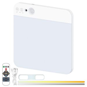 Plafonnier Led Rechargeable Mince Avec D&eacute;tecteur De Mouvement - Neuf