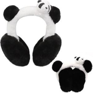 Cache-Oreilles Pour Enfant,Cache-Oreilles En Forme De Panda Mignon Cache-Oreilles En Peluche Chauffe-Oreilles Hiver Chaud Fourreau D'oreille Hiver Filles Garçons Pour Ski Cadeau Noël,Cache Oreille - Neuf