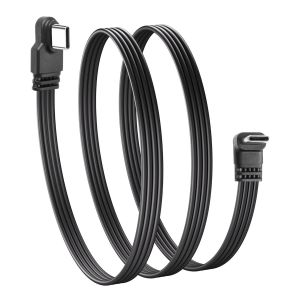 Câble plat 90 degrés USB Type C 2.0 Cordon de chargeur Type C à angle droit Transfert de données 480Mbps pour Hub USB-C,ordinateur portable,tablette,téléphone 50cm/1.6ft - Neuf