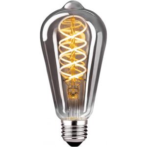 Ampoule Vintage Led E27,Ampoule Vintage Dimmable E27 4w St64 E27 Led,Ampoule E27 Vintage Edison Led E27 Idéale Pour La Nostalgie Et L'éclairage Rétro-Verre Gris Fumé-1 Pièces¿St64 Yhs¿ - Neuf