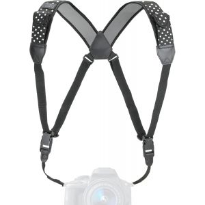 DSLR Harnais de Poitrine pour Appareil Photo Avec Boucles &agrave; D&eacute;clenchement Rapide,en N&eacute;opr&egrave;ne et Poches pour Accessoires-Compatible avec Canon,Nikon,Sony et plus.[M83] - Neuf