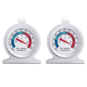Kal-Lot De 2 Thermomètres De Réfrigérateur En Acier Inoxydable À Double Échelle À Poser Et À Suspendre, Haute Précision, Lecture Rapide, Convient Pour Congélateurs, Réfrigérateurs Et Réfrigérateurs - Neuf