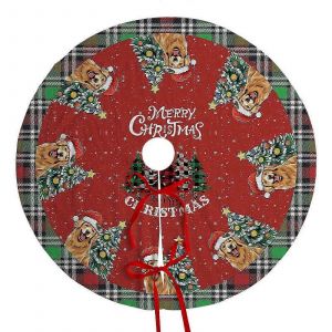 Jupe de sapin de No&euml;l 90 cm, motif bonhomme de neige, renne, P&egrave;re No&euml;l et flocons de neige (double face), tapis de d&eacute;coration pour int&eacute;rieur et ext&eacute;rieur. - Neuf