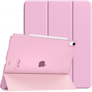 Coque Pour Ipad Air 13 Pouces (M3/M2-2025/2024),Étui Fine Avec Support Touch Id,Auto Sommeil/Réveil Avec Dos Translucide Ipad Air 13 Étui,Bouquet Rose - Neuf