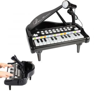 Piano portable pour enfants &agrave; 24 touches avec microphone et connexion MP3 - Neuf