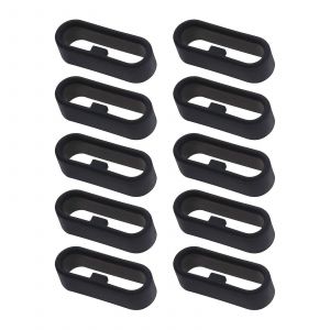 12pcs Caoutchouc Remplacement Bracelet De Montre Boucles Boucles, Support De Bracelet De Montre En Silicone, Gardien De Bracelet De Montre, 22mm - Neuf