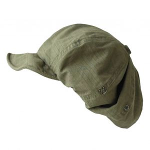 Béret Femme Style Vintage Couleur Unie Style Japonais Tour De Tête Réglable Chapeau De Peintre À Bord Court Toute Occasion Casquette Gavroche-Vert Armée - Neuf