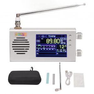 Recepteur radio pleine bande, ecran LCD 3,2 pouces, double haut-parleur stereo, MW, ondes courtes, radio numerique portable aM FM stereo - Neuf