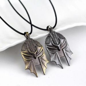 Jeu Dragon Age 3 Inquisition Casque Collier Hommes Pendentif Antique Bronze Parure Wholesal - Neuf