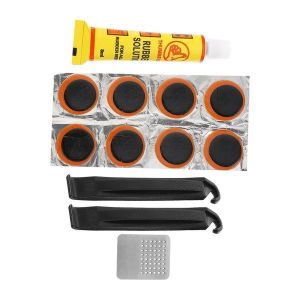 Kit De Réparation De Vélo Portable - 3 Ensembles De Rustines Et D'outils Pour Chambre À Air Pour Des Réparations Rapides Sur Les Vélos De Montagne Et Pliants - Neuf