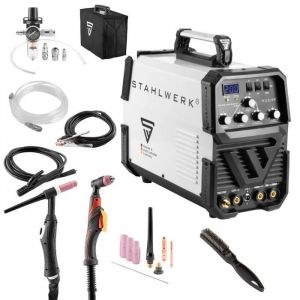 STAHLWERK Poste de soudage AC/DC TIG 200 CUT avec MMA et découpeur plasma intégré - Neuf