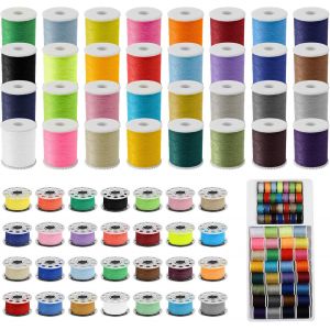 Chenquansarl-60 Rouleaux Fil A Coudre, Fil Couture De Couleurs, Fil Machine A Coudre En Polyester, Bobine De Fil Pour Machine A Coudre, M&eacute;lange Couleurs Bobines De Fil, Pour Couture &Agrave; La Main &Agrave; La Ma - Neuf